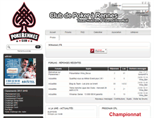 Tablet Screenshot of pokerennes.fr